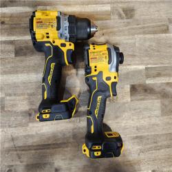 HOUSTON LOCATION - AS-IS DEWALT 20V MAX XR Cordless Drill/Driver, ATOMIC Impact Driver 2 Tool Combo Kit, (2) 2.0Ah Batteries, Charger, and Bag