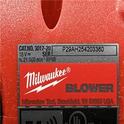 AS-IS Milwaukee FUEL 120 MPH 500 CFM 18V Brushless Cordless Battery Powered Leaf Blower Kit