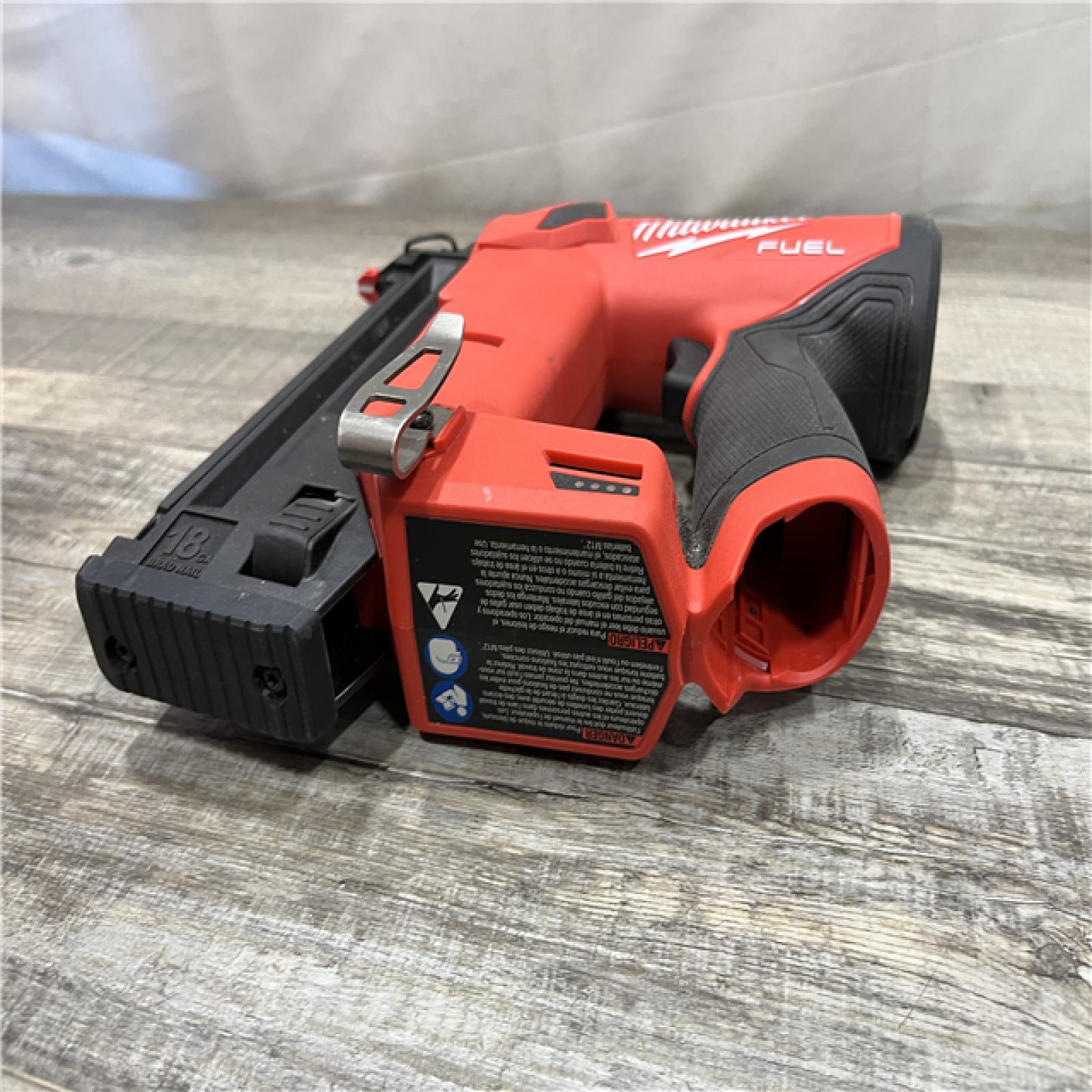 AS-IS Milwaukee FUEL 12-Volt Lithium-Ion Brushless Cordless 18-Gauge 1-1/2 in. Compact Brad Nailer (Tool-Only)