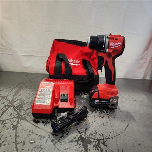 AS-IS- Milwaukee M18 Compact Next Gen 1/2 in. Brushless Cordless Drill/Driver Kit (Battery & Charger)