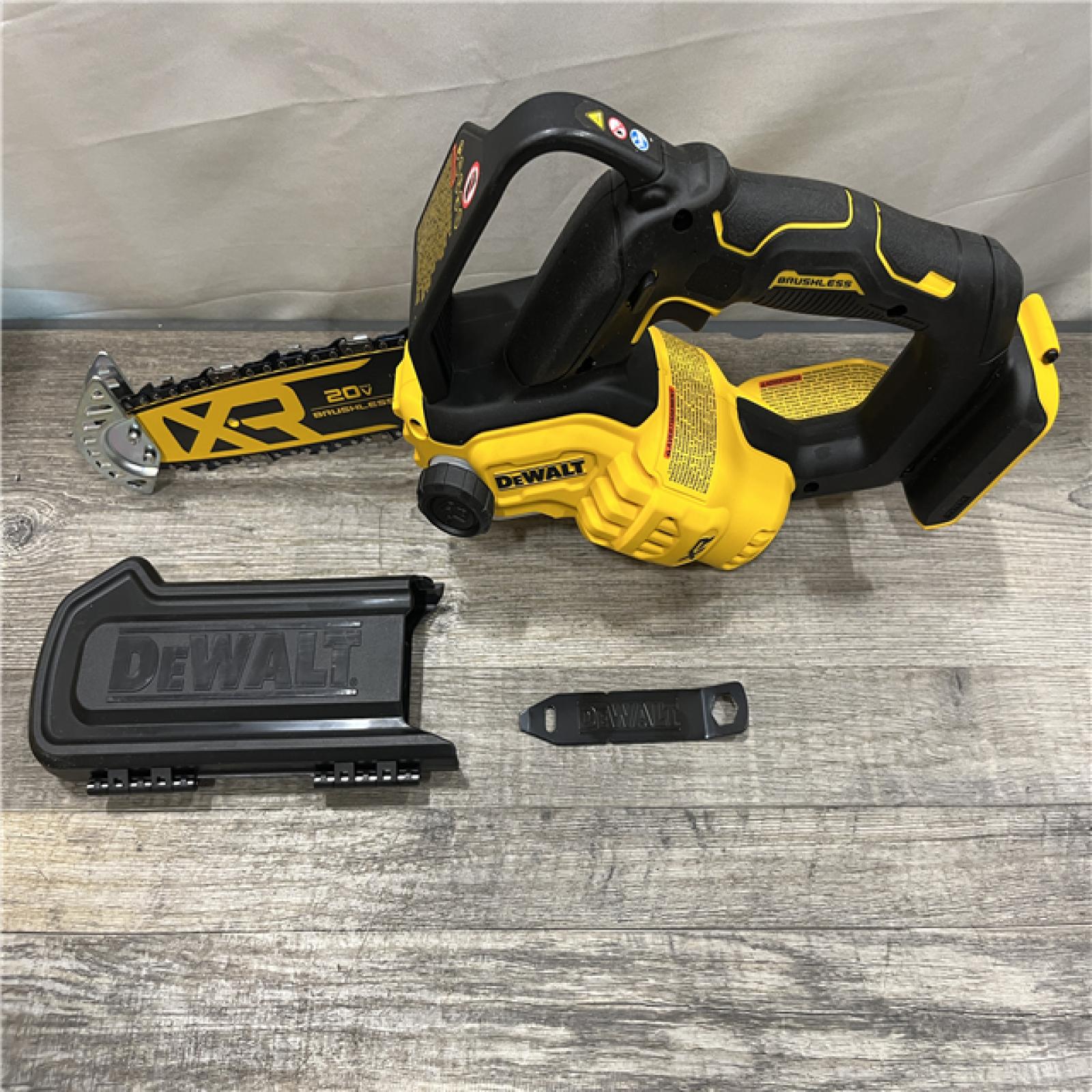 AS-IS DEWALT 20V MAX 8 in. Brushless Cordless Battery Powered Pruning Chainsaw (Tool Only)