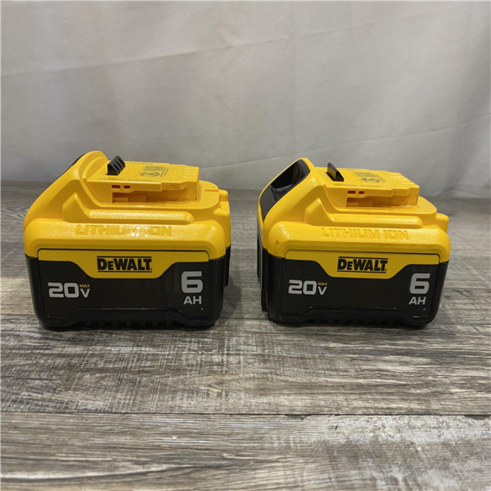 AS-IS DEWALT 20V MAX Lithium-Ion 6.0Ah Battery (2-Pack)