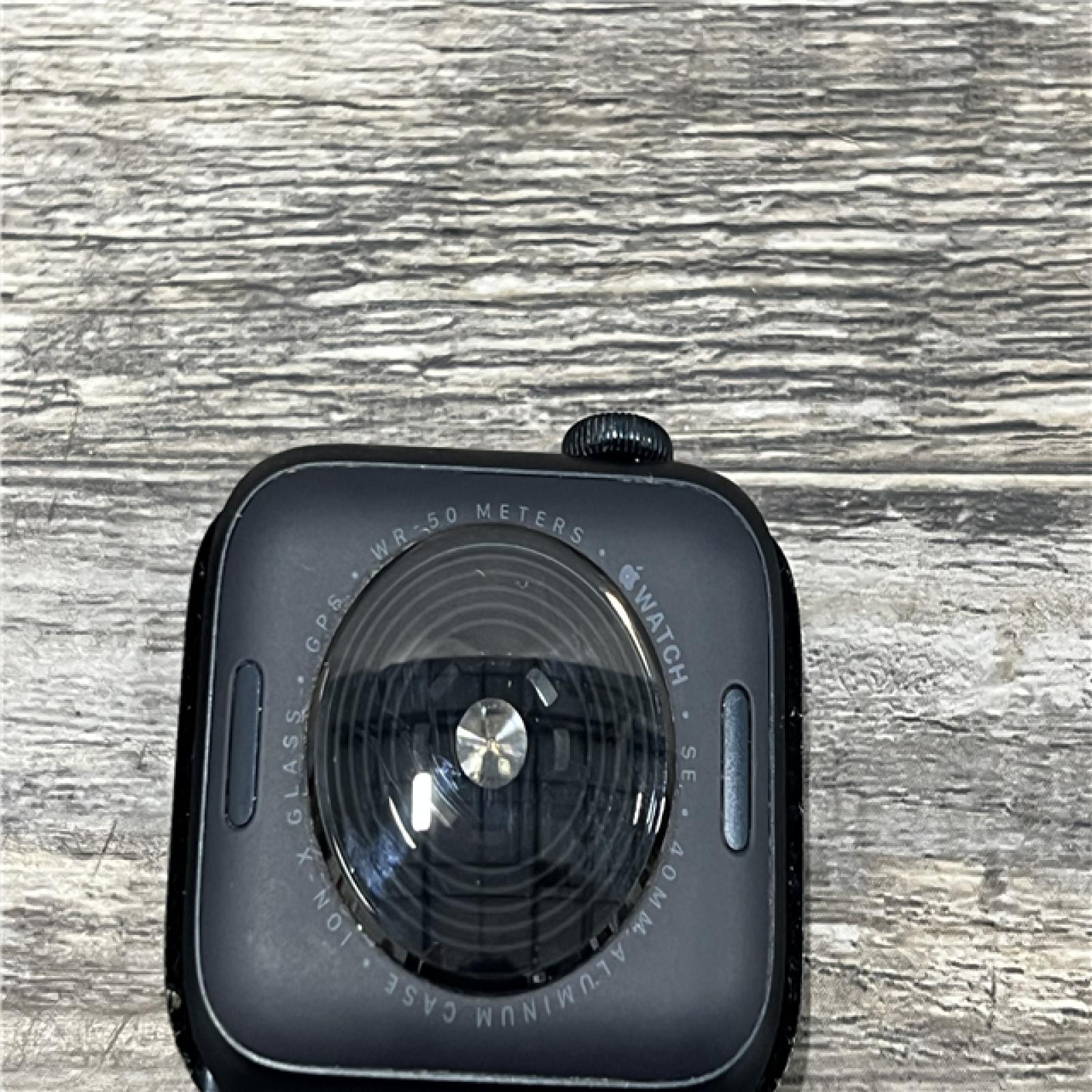 AS-IS Apple Watch SE [GPS 40mm] Midnight Aluminum Case with Midnight Sport Band- WR-50Meters