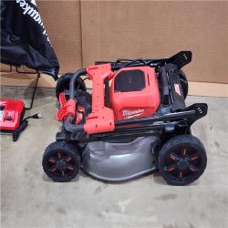 HOUSTON LOCATION - AS-IS M18 FUEL Brushless Cordless 21 in. Walk Behind Dual Battery Self-Propelled Mower W/ Rapid Charger
