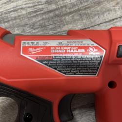 AS-IS Milwaukee FUEL 12-Volt Lithium-Ion Brushless Cordless 18-Gauge 1-1/2 in. Compact Brad Nailer (Tool Only)
