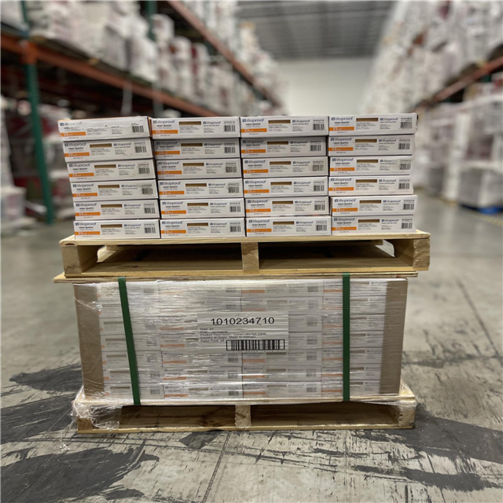 DALLAS LOCATION - Lifeproof Camel Lake Ash 22 MIL x 7.1 in. W x 48 in. L Click Lock Waterproof Luxury Vinyl Plank Flooring (18.7 sqft/case) PALLET-(52 UNITS)
