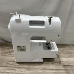 AS-IS Brother LX3817 Reliable Beginner Full-Size Sewing Machine with 17 Built-In Stitches - White