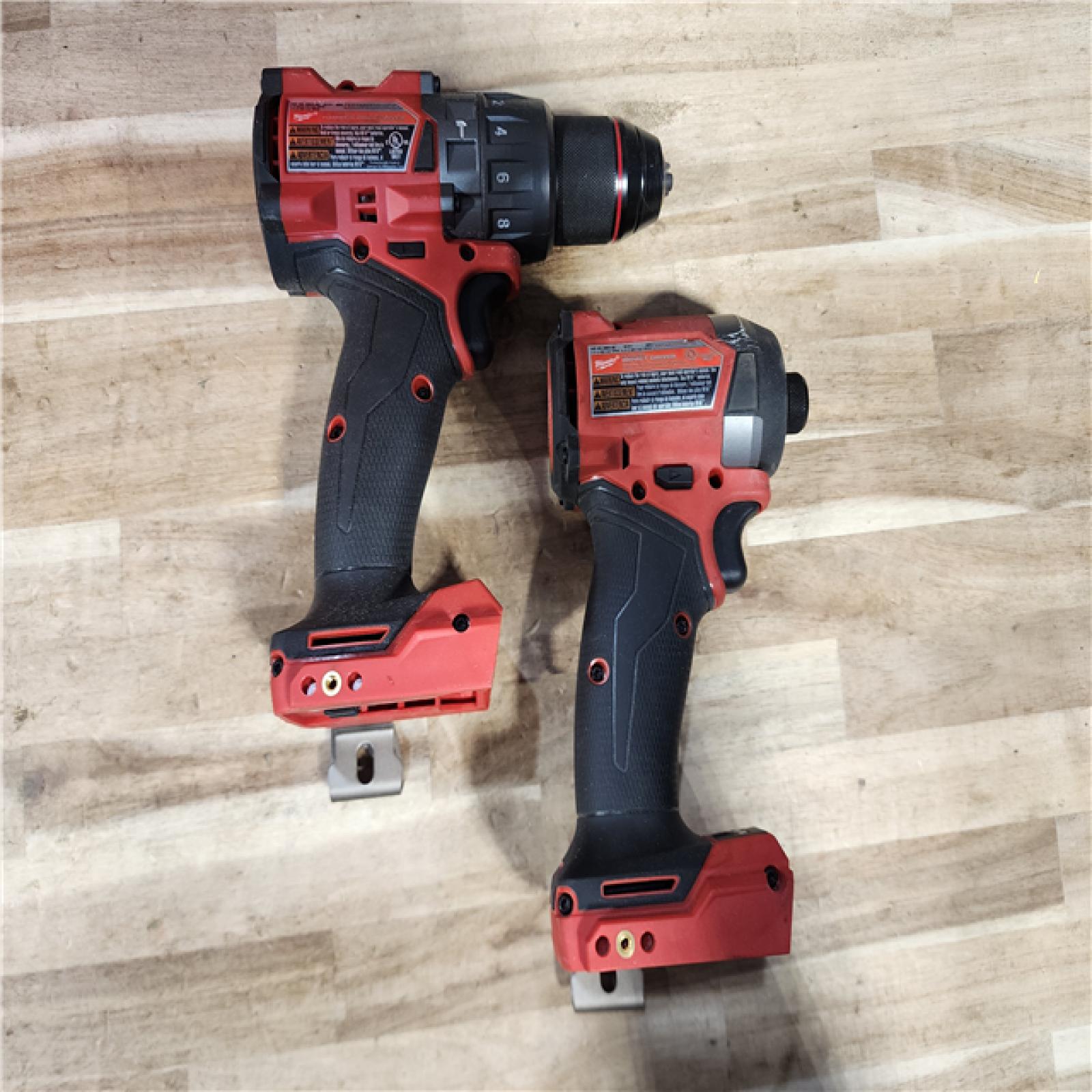 HOUSTON LOCATION - AS-IS Milwaukee  FUEL 18V Lithium-Ion Brushless Cordless Hammer Drill and Impact Driver Combo Kit