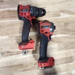 HOUSTON LOCATION - AS-IS Milwaukee  FUEL 18V Lithium-Ion Brushless Cordless Hammer Drill and Impact Driver Combo Kit