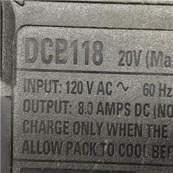 AS-IS DeWalt 20V Max Fan-Cooled Fast Charger DCB118