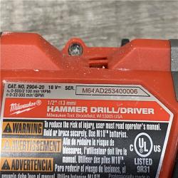 AS-IS Milwaukee FUEL 18V Lithium-Ion Brushless Cordless 1/2 in. Hammer Drill Driver Kit