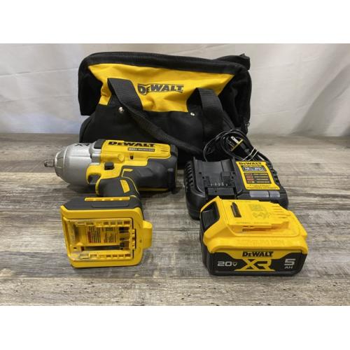 AS-IS DEWALT 20V MAX Lithium-Ion Cordless 1/2 in. Impact Wrench Kit
