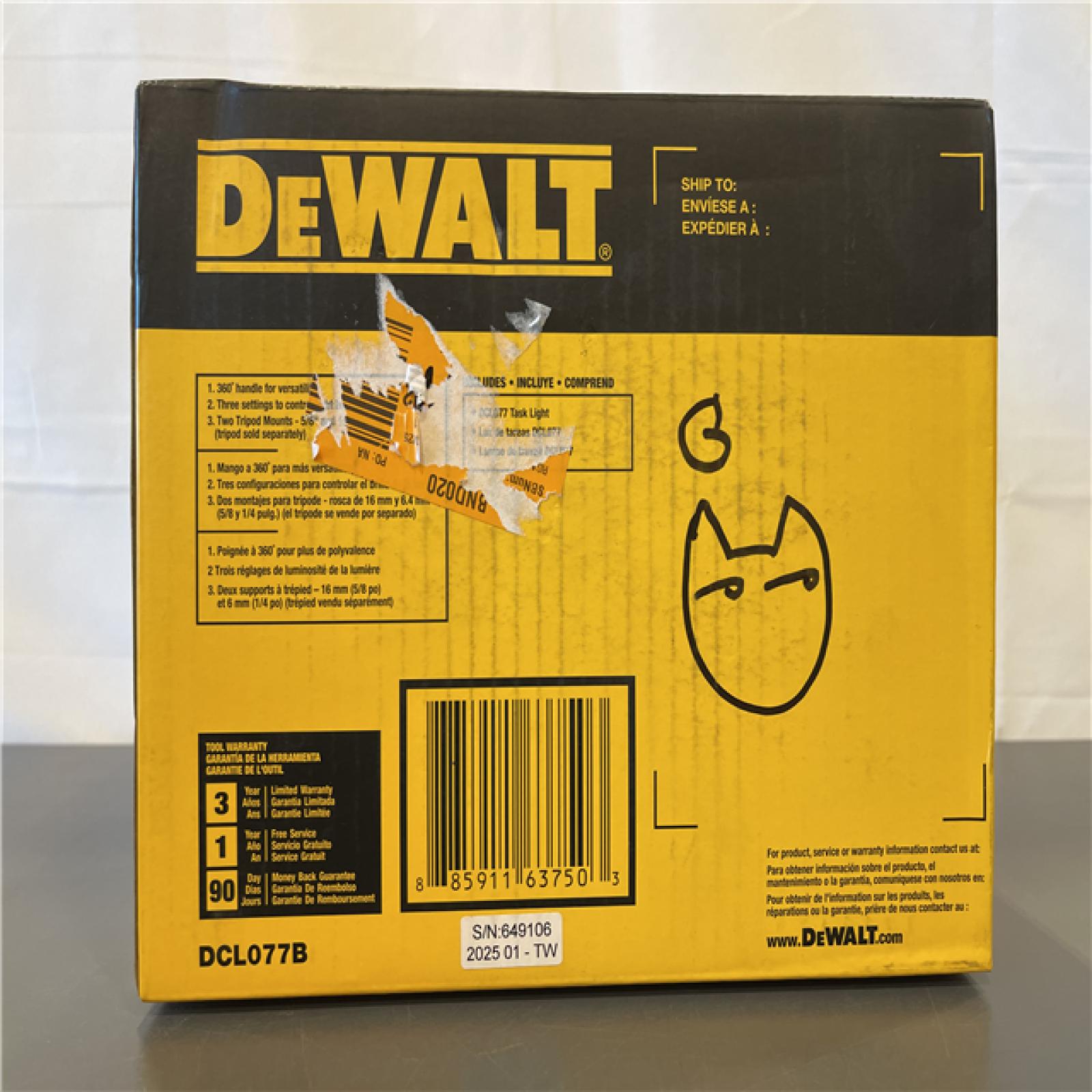 New! - DeWalt 20-Volt MAX Compact Task Light (Tool Only)