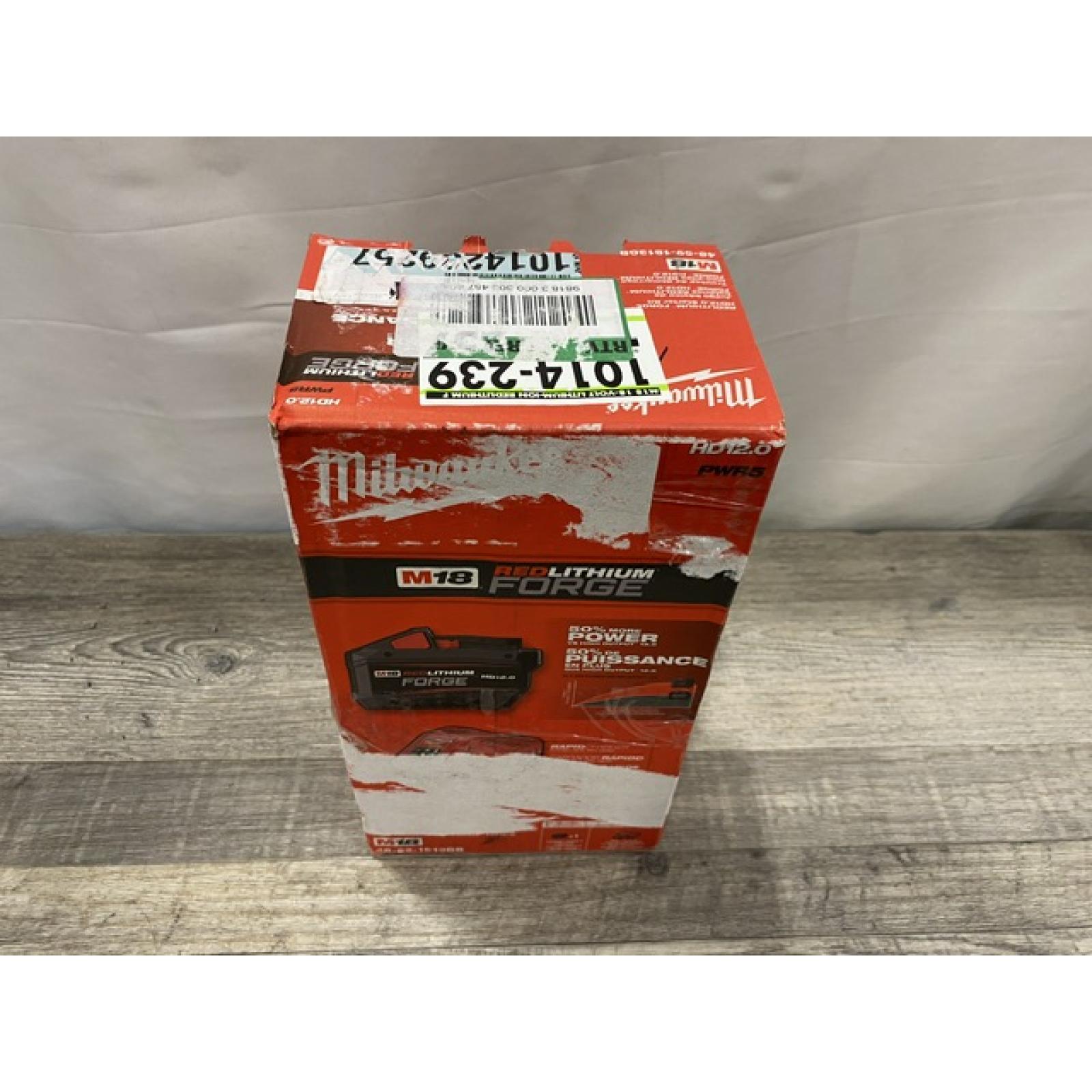 NEW - Milwaukee 18-Volt Lithium-Ion REDLITHIUM FORGE Starter Kit with 12. 0Ah Battery and Charger