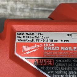 AS-IS Milwaukee FUEL 18-Volt Lithium-Ion Brushless Cordless Gen II 18-Gauge Brad Nailer (Tool-Only)