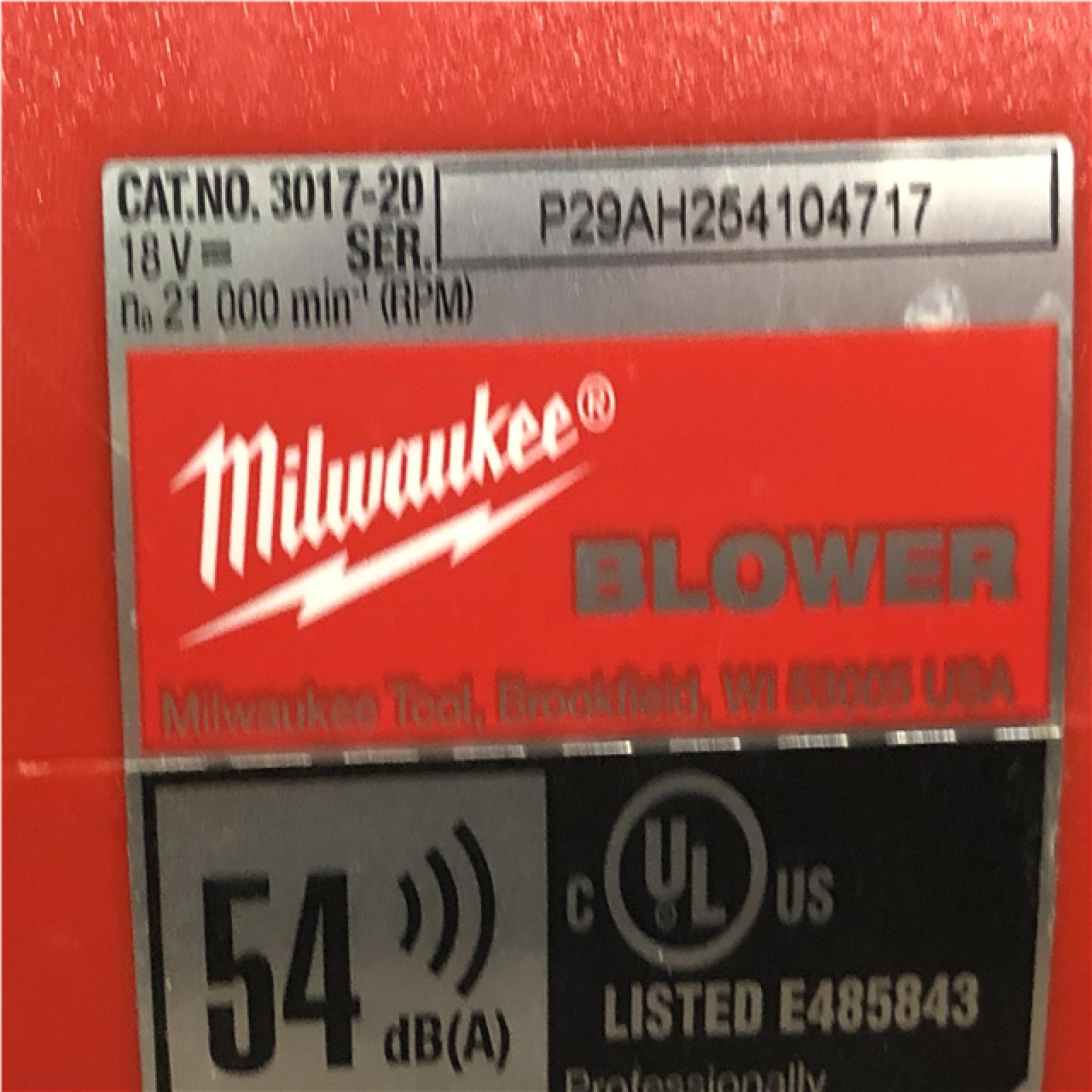 AS-IS Milwaukee FUEL 120 MPH 500 CFM 18V Lithium-Ion Brushless Cordless Handheld Blower (Tool-Only)