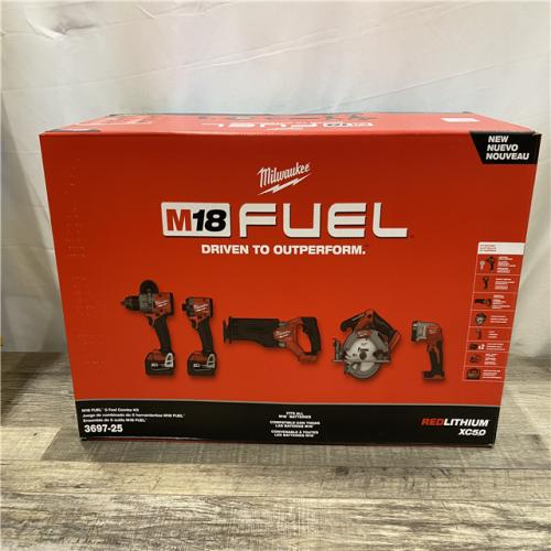 NEW - Milwaukee FUEL 18V Lithium-Ion Brushless Cordless (5-Tool) Combo Kit