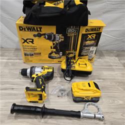 LIKE NEW! - DEWALT 20V XR Lithium-Ion Cordless Hammer Drill Kit with 8.0 Ah Battery, Charger and Kit Bag