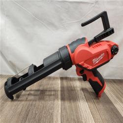 AS-IS- Milwaukee M12 12V Cordless 10oz Caulk/Adhesive Gun (Tool Only)