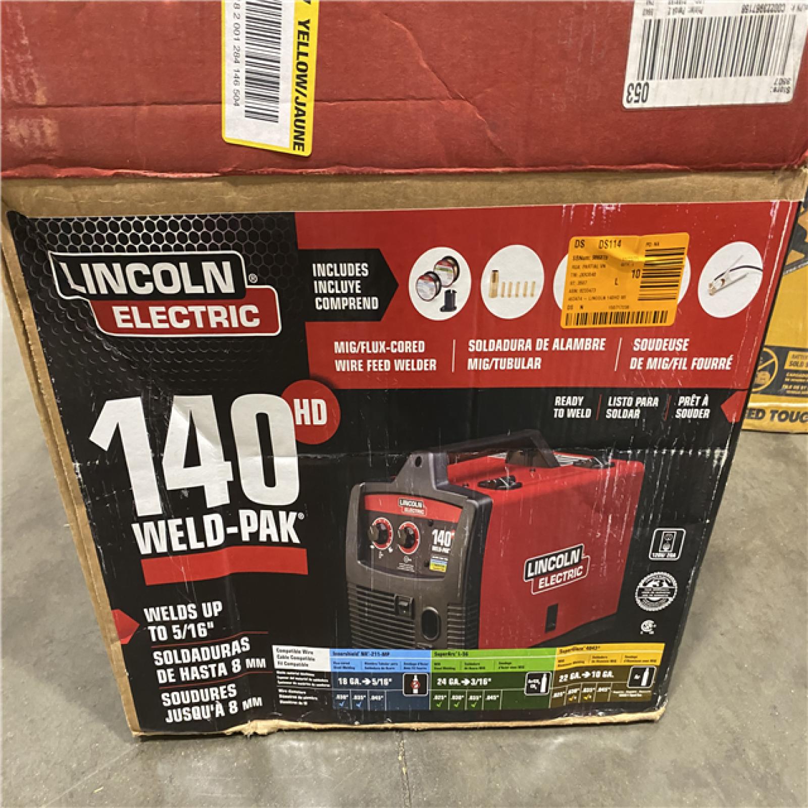 Dallas Location - As-Is Lincoln Electric Weld-Pak 140 Amp MIG Welder