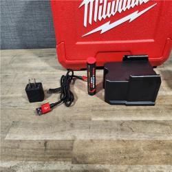 HOUSTON LOCATION - AS-IS Milwaukee-3522-21 Green Beam Laser Cross Line Plumb Point USB Rechargeable