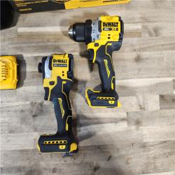 HOUSTON LOCATION - AS-IS DEWALT 20V MAX XR Cordless Drill/Driver, ATOMIC Impact Driver 2 Tool Combo Kit, (2) 2.0Ah Batteries, Charger, and Bag