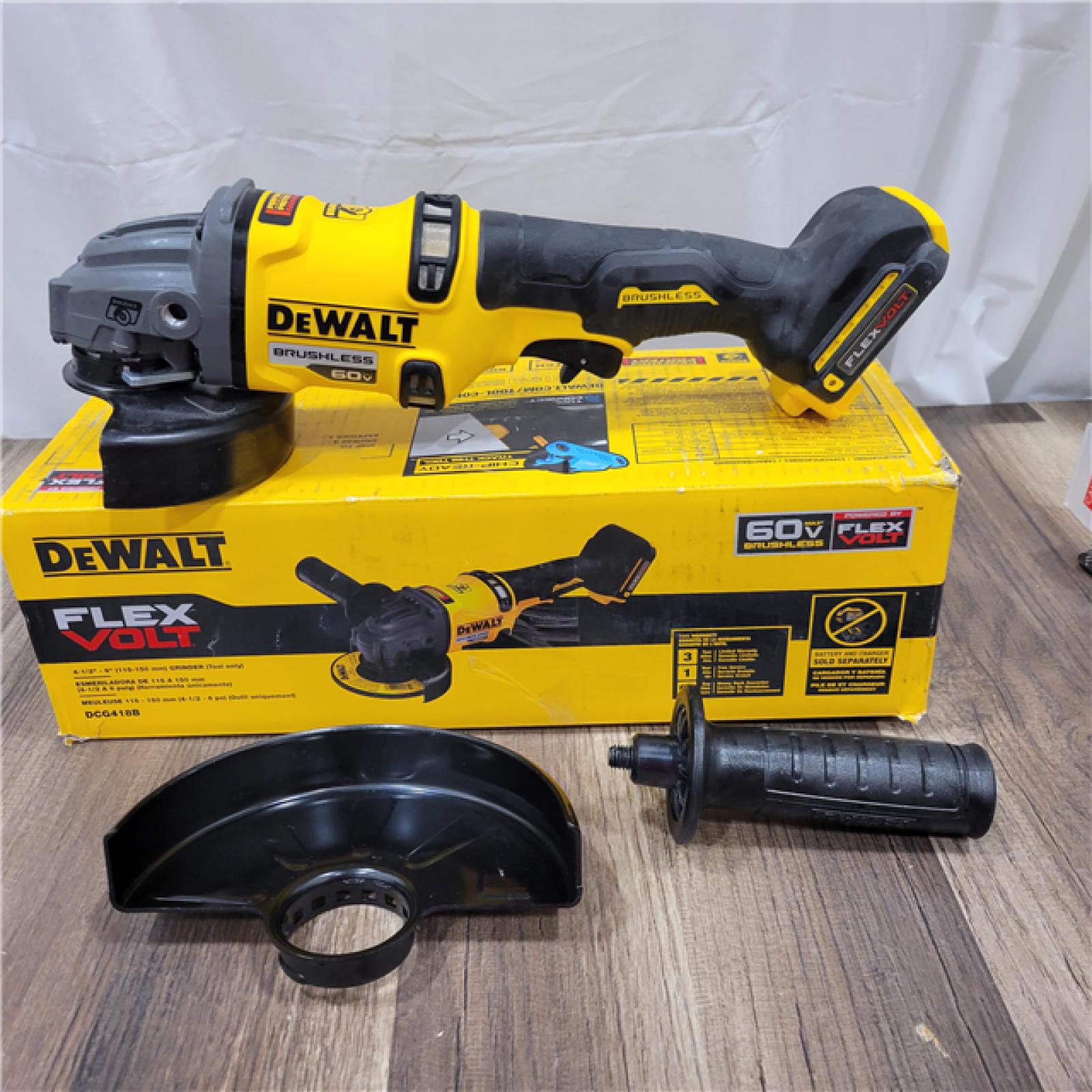 AS-IS DeWalt FLEXVOLT 60V MAX Cordless Grinder  4.5 - 6   9000 RPM  1 EA (115-DCG418B) (ONLY TOOL)