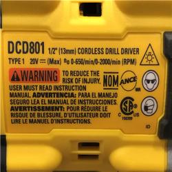 AS-IS DEWALT 20V XR Lithium-Ion Cordless Brushless 1/2 in. Drill/Driver Kit