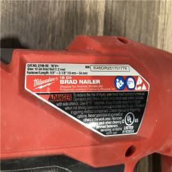 AS-IS Milwaukee FUEL 18-Volt Lithium-Ion Brushless Cordless Gen II 18-Gauge Brad Nailer (Tool-Only)