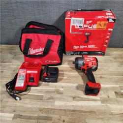 HOUSTON LOCATION - AS-IS (APPEARS LIKE NEW) Milwaukee M18 1/2 in. Cordless Brushless High Torque Impact Wrench Kit (Battery & Charger)
