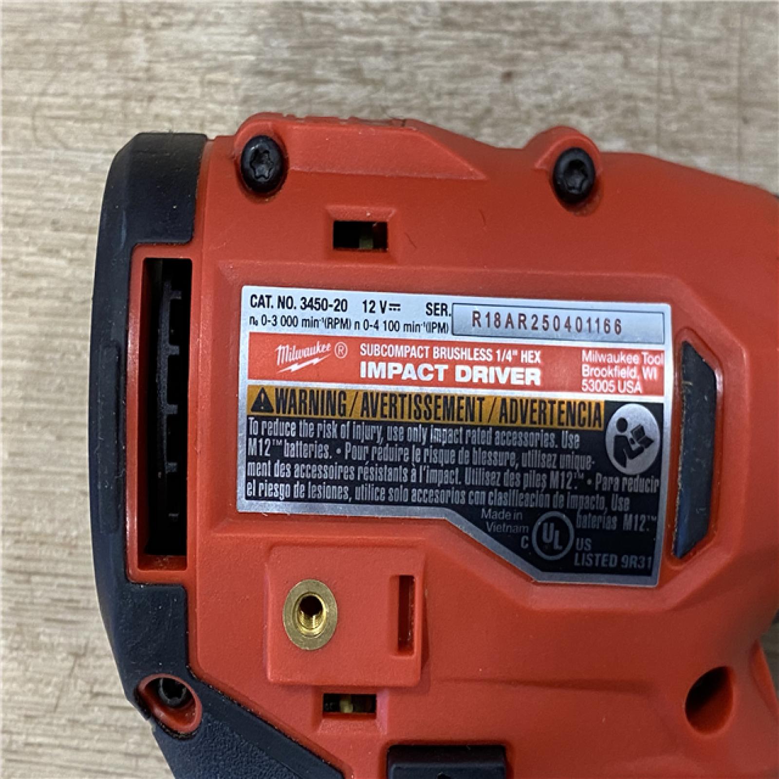 AS-IS Milwaukee FUEL 12-Volt Lithium-Ion Brushless Cordless Hammer Drill and Impact Driver Combo Kit