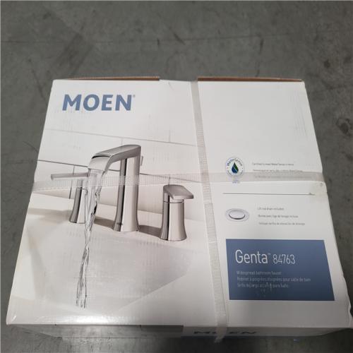 CALIFORNIA AS-IS MOEN GENTA 8 IN. DOUBLE HANDLE FAUCET
