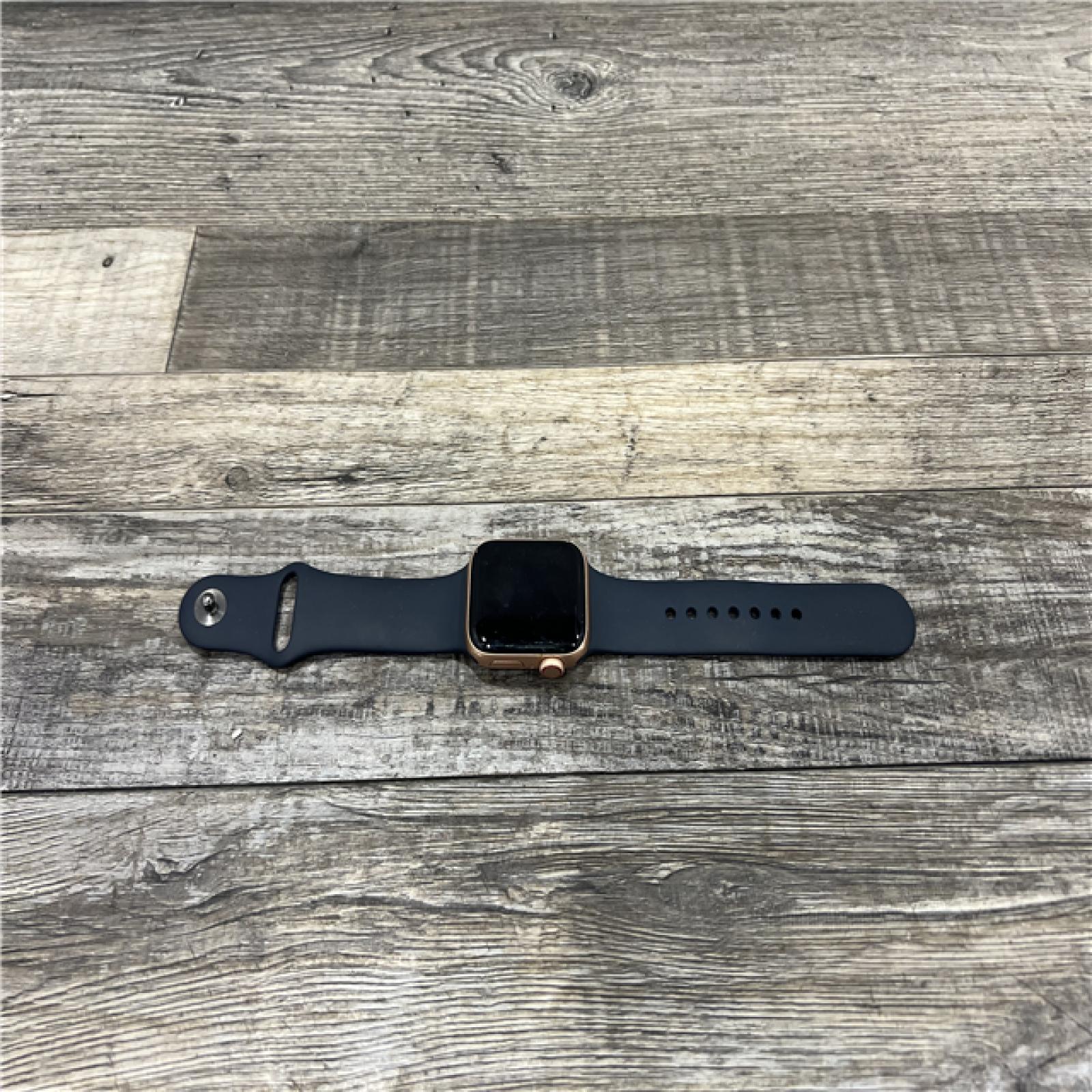 AS-IS Apple Watch Series SE (GPS,LTE 40mm) - Gold Aluminum Case/Navy Blue Sport Band - WR-50 METERS