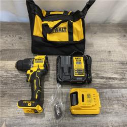 LIKE NEW - DEWALT ATOMIC 20V Cordless 1/2 in. Compact Hammer Drill Kit