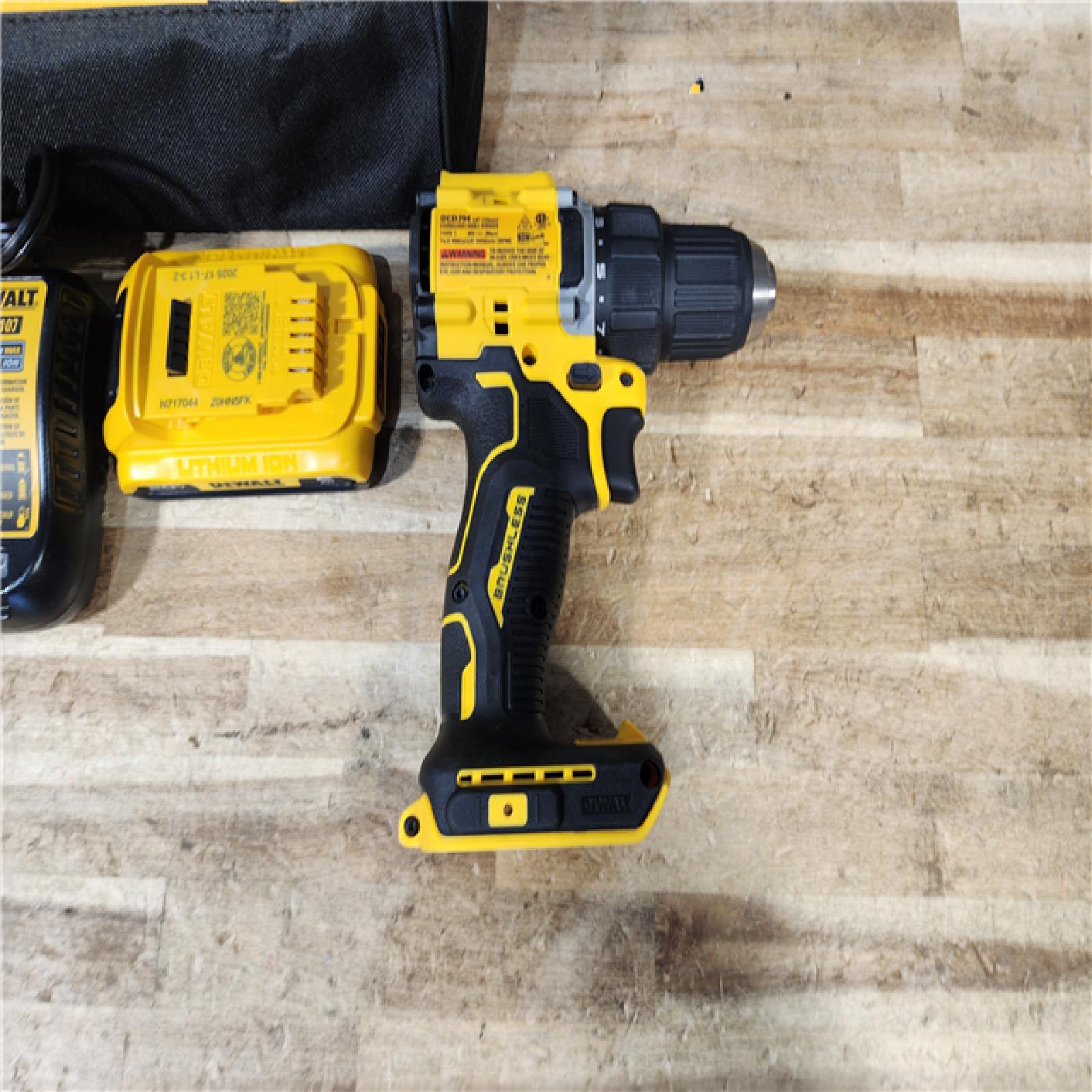 HOUSTON LOCATION - AS - IS DEWALT Atomic 20V Lithium-Ion Cordless Compact 1/2 in. Drill/Driver Kit
