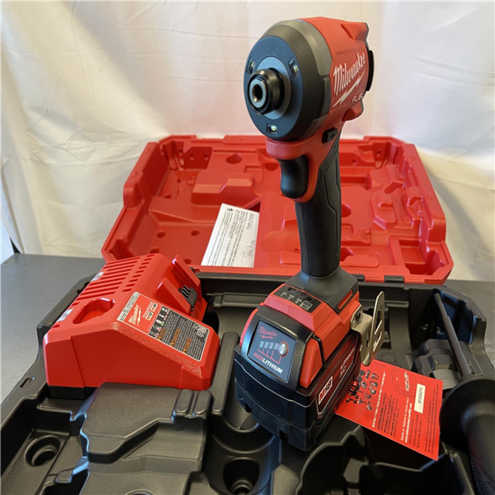 AS-IS - Milwaukee M18 FUEL 18-Volt Lithium Ion Brushless Cordless 1/4 in. Hex Impact Driver Kit