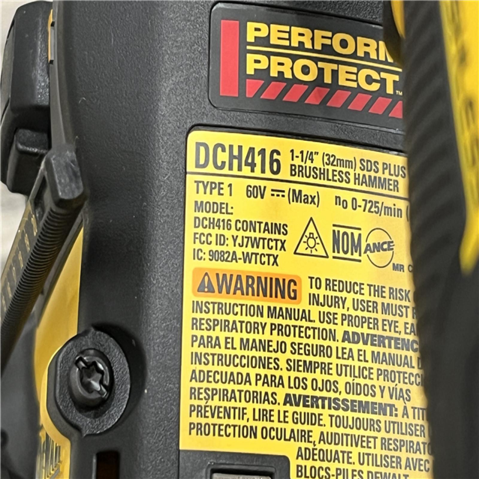 AS-IS DEWALT FLEXVOLT 60V MAX Cordless 1-1/4 in. SDS Plus Rotary Hammer (Tool Only)
