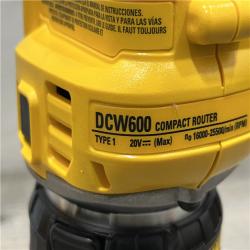AS-IS DEWALT 20V MAX XR Cordless Brushless Fixed Base Compact Router (Tool Only)