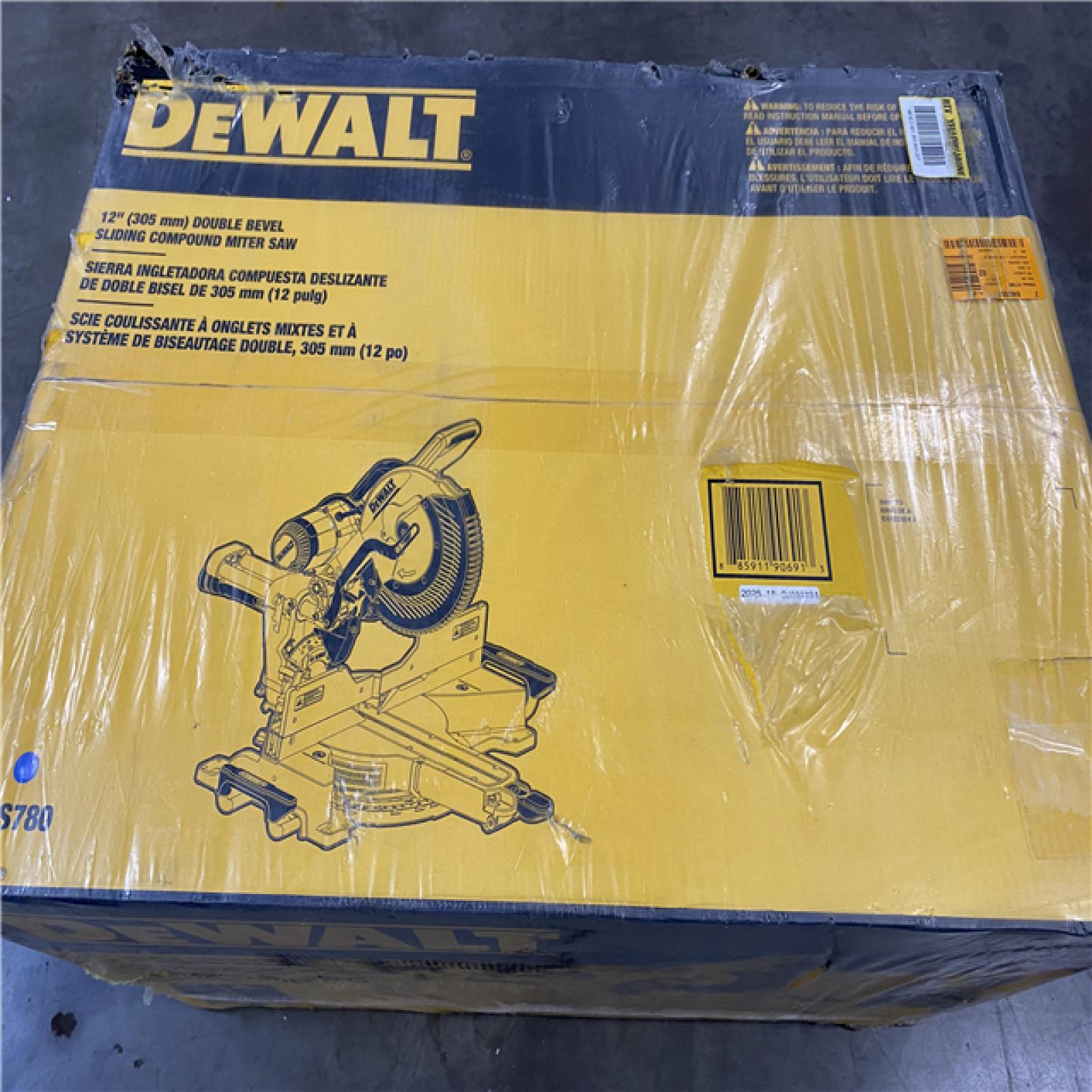 NEW- DeWALT  12in Double Bevel Sliding Compound Miter Saw