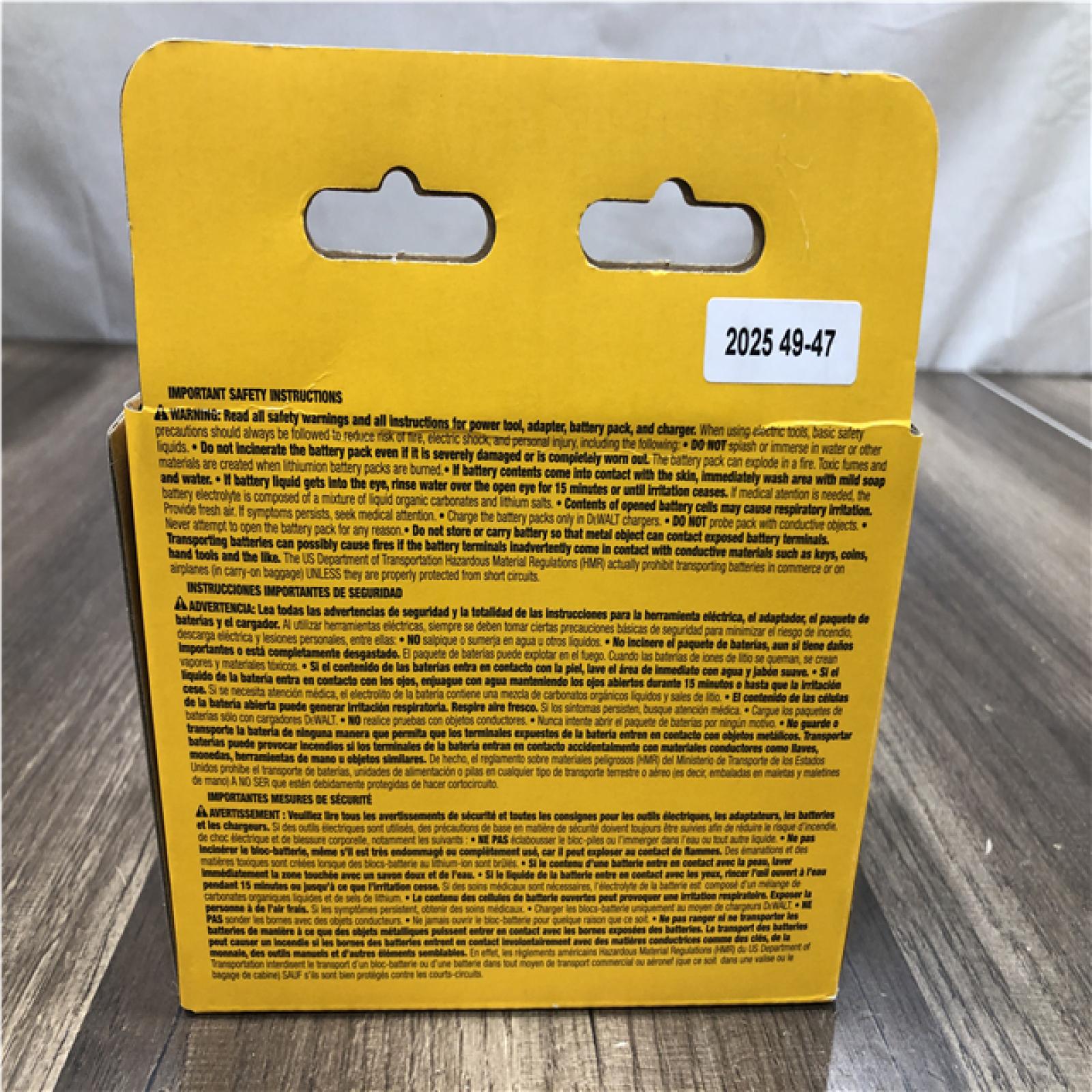 NEW - DEWALT 20V MAX XR POWERSTACK Lithium-Ion Battery Starter Kit with 1.7Ah Battery and Charger