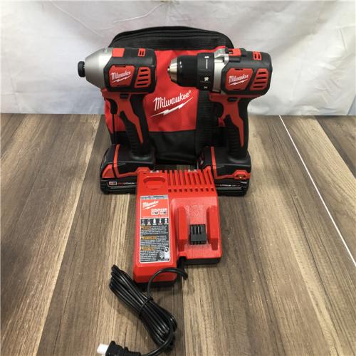 AS-IS Milwaukee 18V Lithium-Ion Cordless Drill Driver/Impact Driver Combo Kit