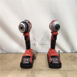 AS-IS- Milwaukee 18V Lithium-Ion Brushless Cordless Compact Drill/Impact Combo Kit