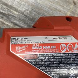 AS-IS Milwaukee FUEL 18-Volt Lithium-Ion Brushless Cordless Gen II 18-Gauge Brad Nailer (Tool-Only)