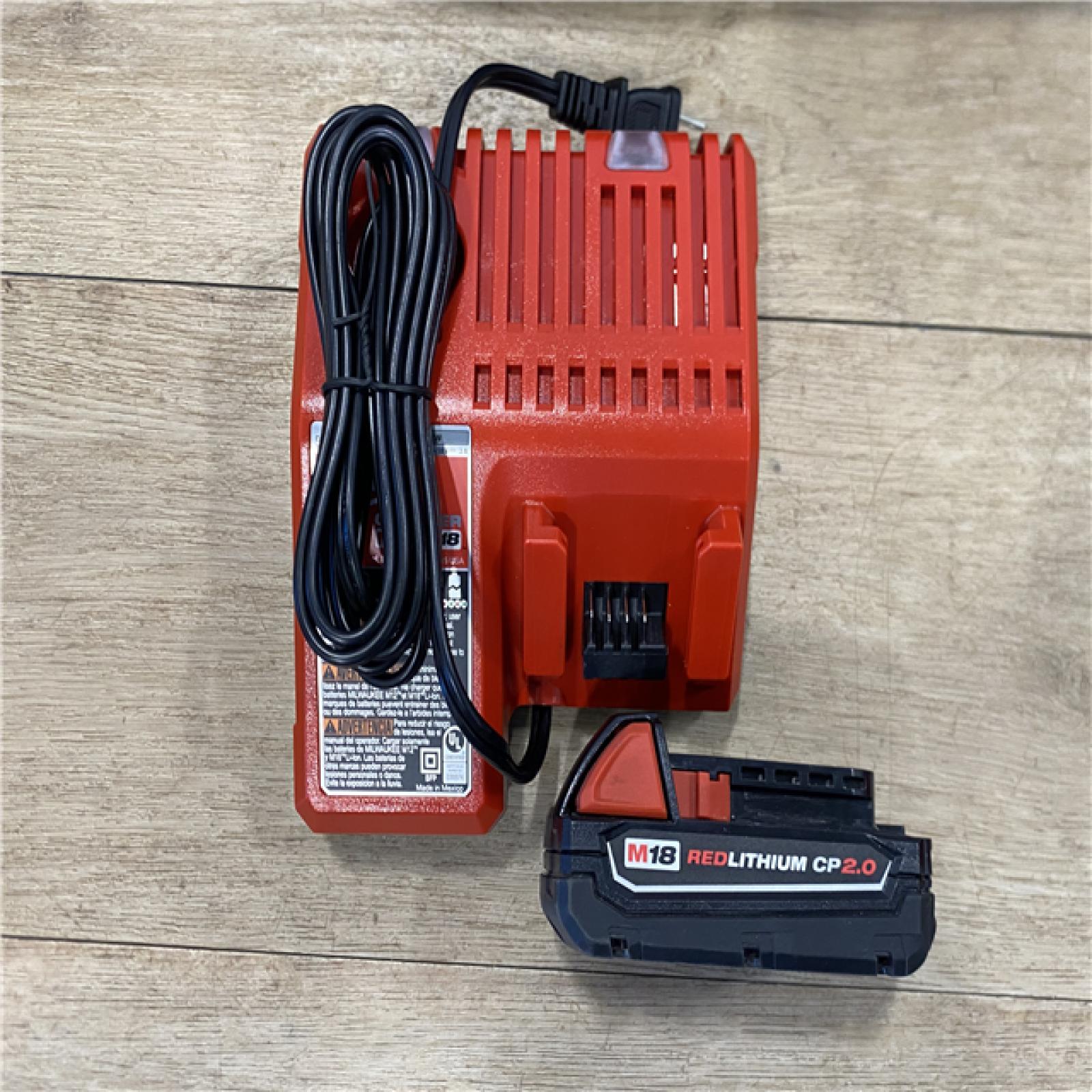 AS-IS Milwaukee 18V Lithium-Ion Brushless Cordless 1/2 in. Compact Drill/Driver with kit