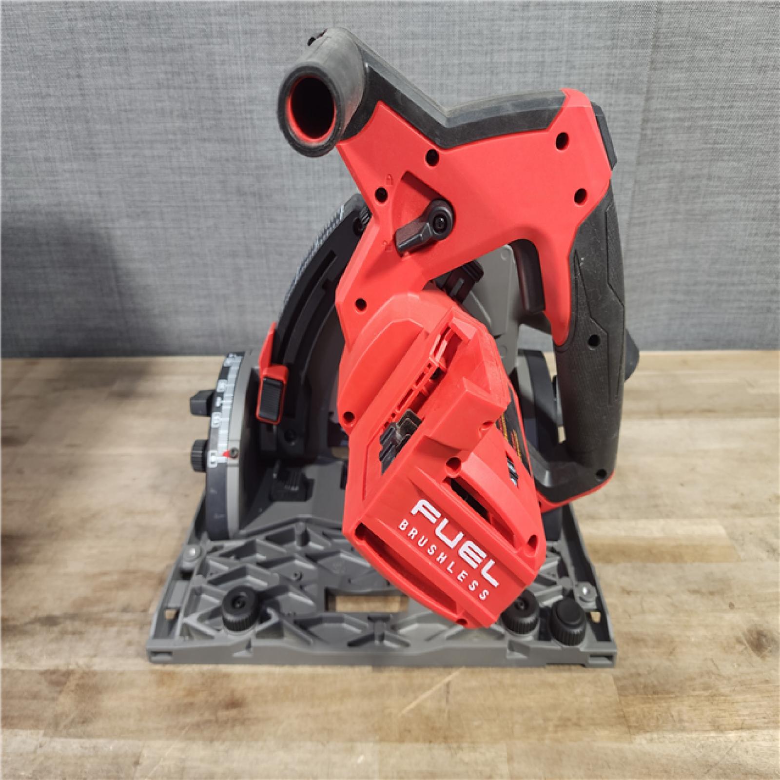 HOUSTON LOCATION - AS-IS Milwaukee M18 FUEL 18V Lithium-Ion Cordless Brushless 6-1/2 in. Plunge Cut Track Saw (Tool-Only)