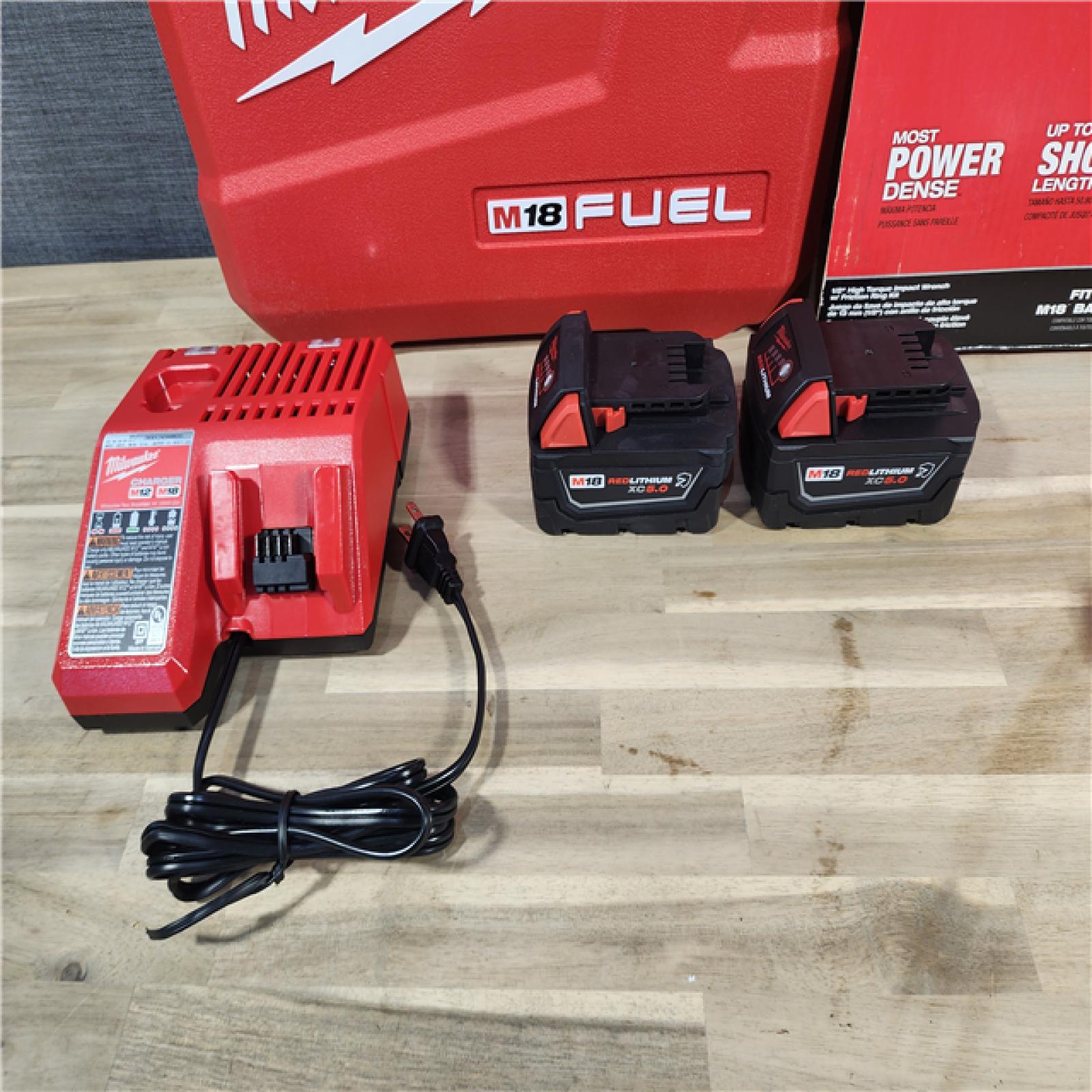 HOUSTON LOCATION - AS-IS (APPEARS LIKE NEW) Milwaukee M18 FUEL 1/2 in. Cordless Brushless High Torque Impact Wrench Kit (Battery & Charger)