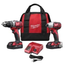 NEW - Milwaukee 18V Lithium-Ion Cordless Drill Driver/Impact Driver Combo Kit