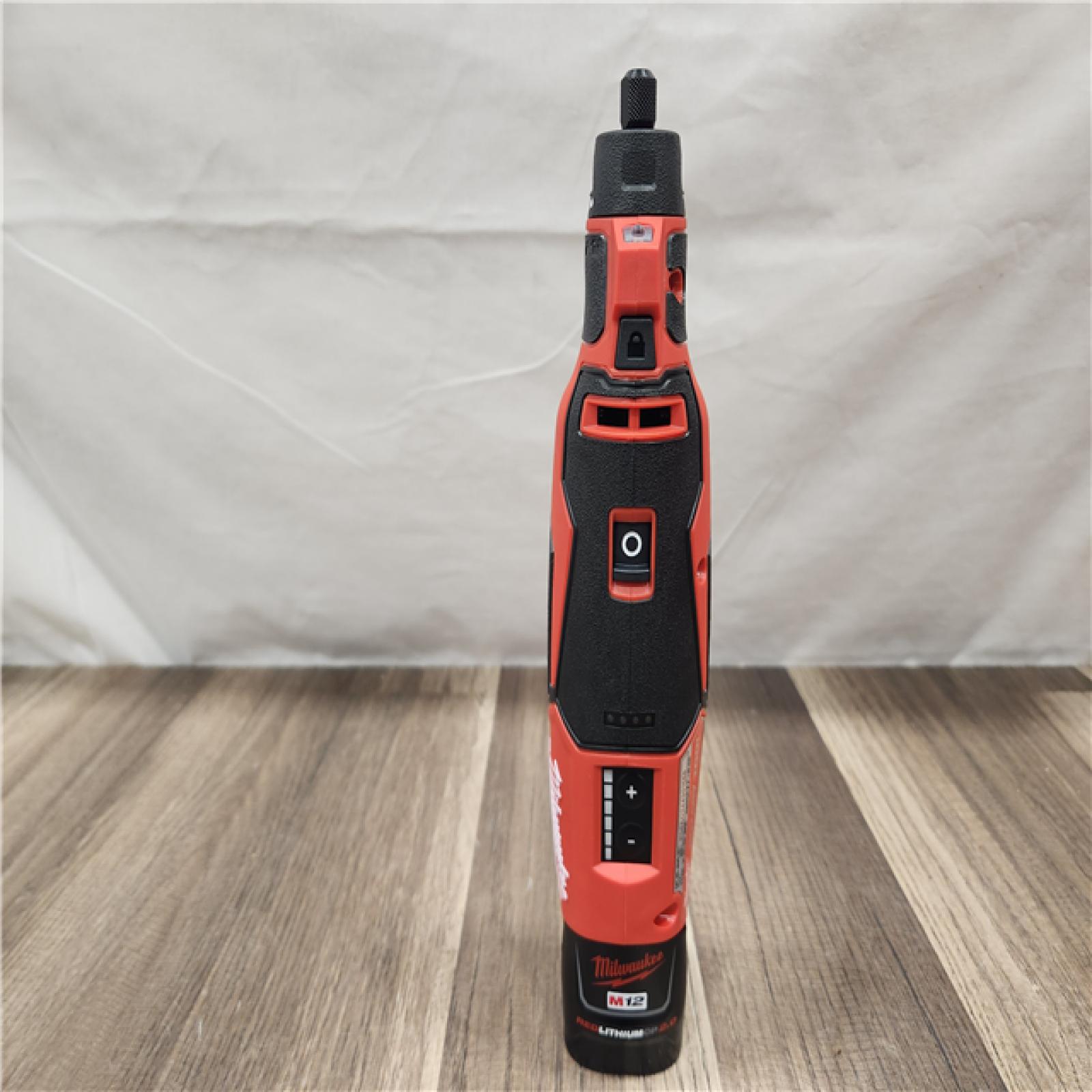 AS-IS- for Milwaukee M12 12V Li-Ion Cordless Brushless Rotary Tool Kit