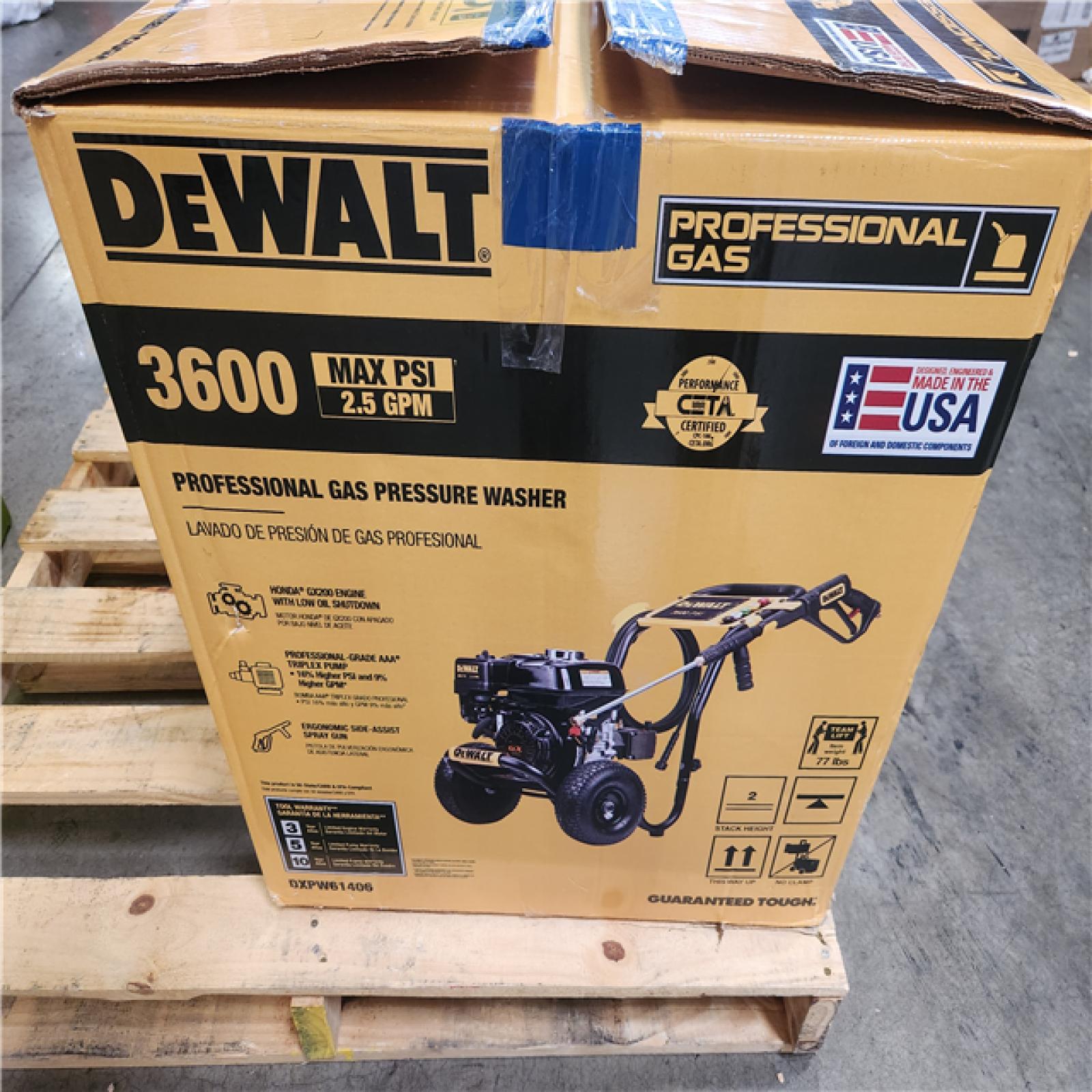 Phoenix NEW DEWALT 3600 PSI 2.5 GPM Cold Water Gas Professional Pressure Washer with HONDA GX200 Engine