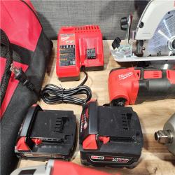 HOUSTON LOCATION - AS-IS MILWAUKEE 9 TOOL COMBO KIT W/ (2) BATTERY & CHARGER